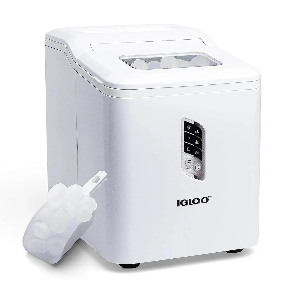 Igloo Self-Cleaning Countertop Ice Maker, 1.5 qt, 26 lbs/24 Hours, Aqua