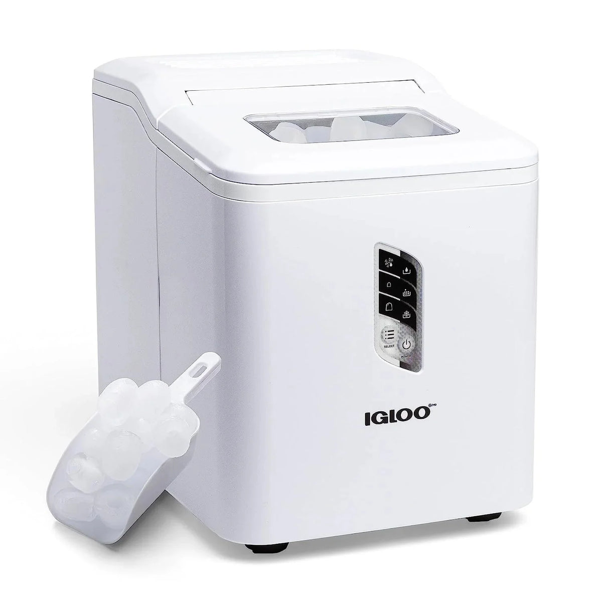 Igloo Self-Cleaning Countertop Ice Maker, 1.5 qt, 26 lbs/24 Hours, Aqua