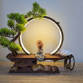 Ceramic LED Light And Incense Burner Buddha Statue - Meditation Yoga