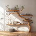 Tree Branch Floating Shelves, Montessori Wall Mount Bookshelf