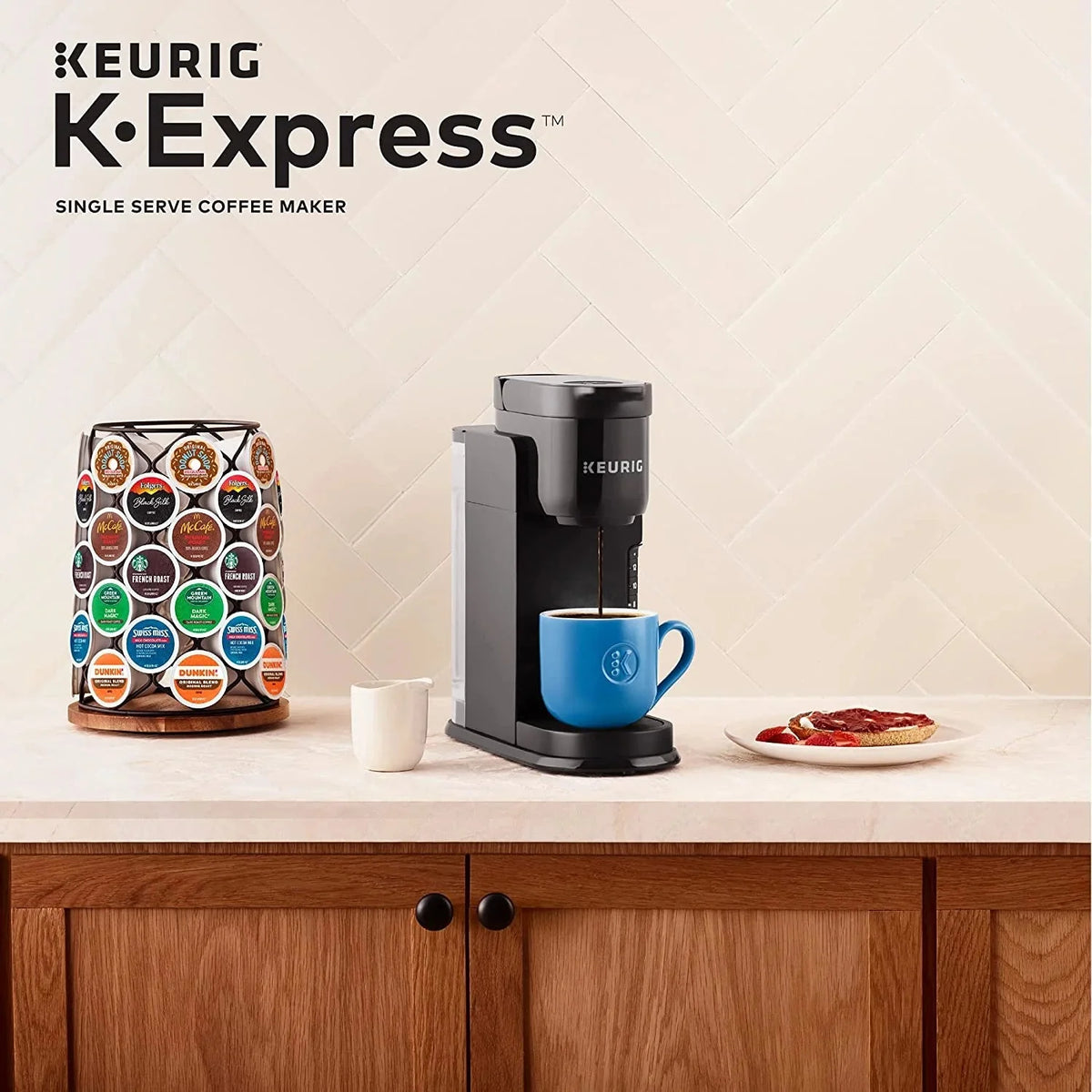 Keurig Single Serve K-Cup Pod Coffee Maker, Black - K-Express
