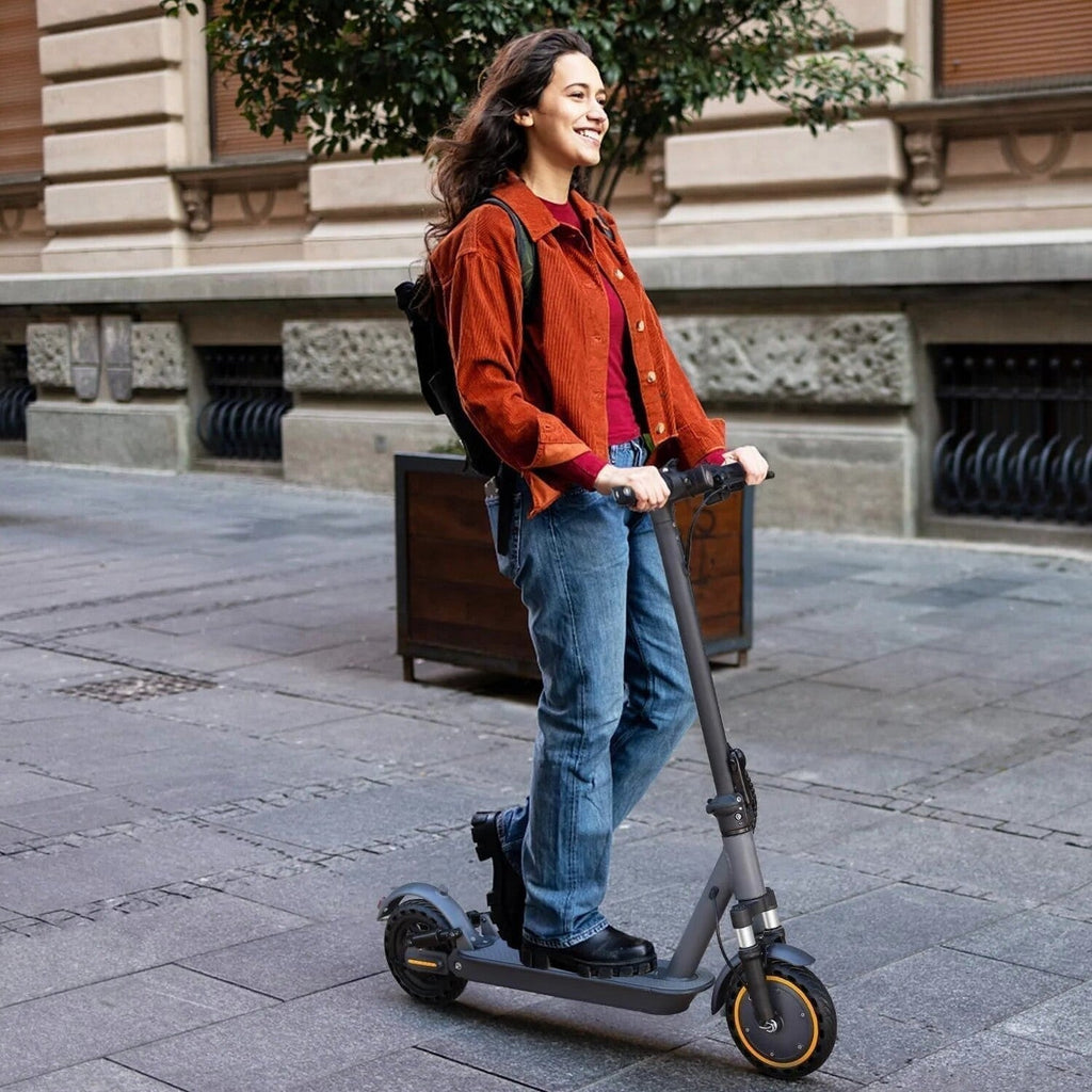 Electric Scooter 10 Inch Solid Tires, 500W, Dual Suspension
