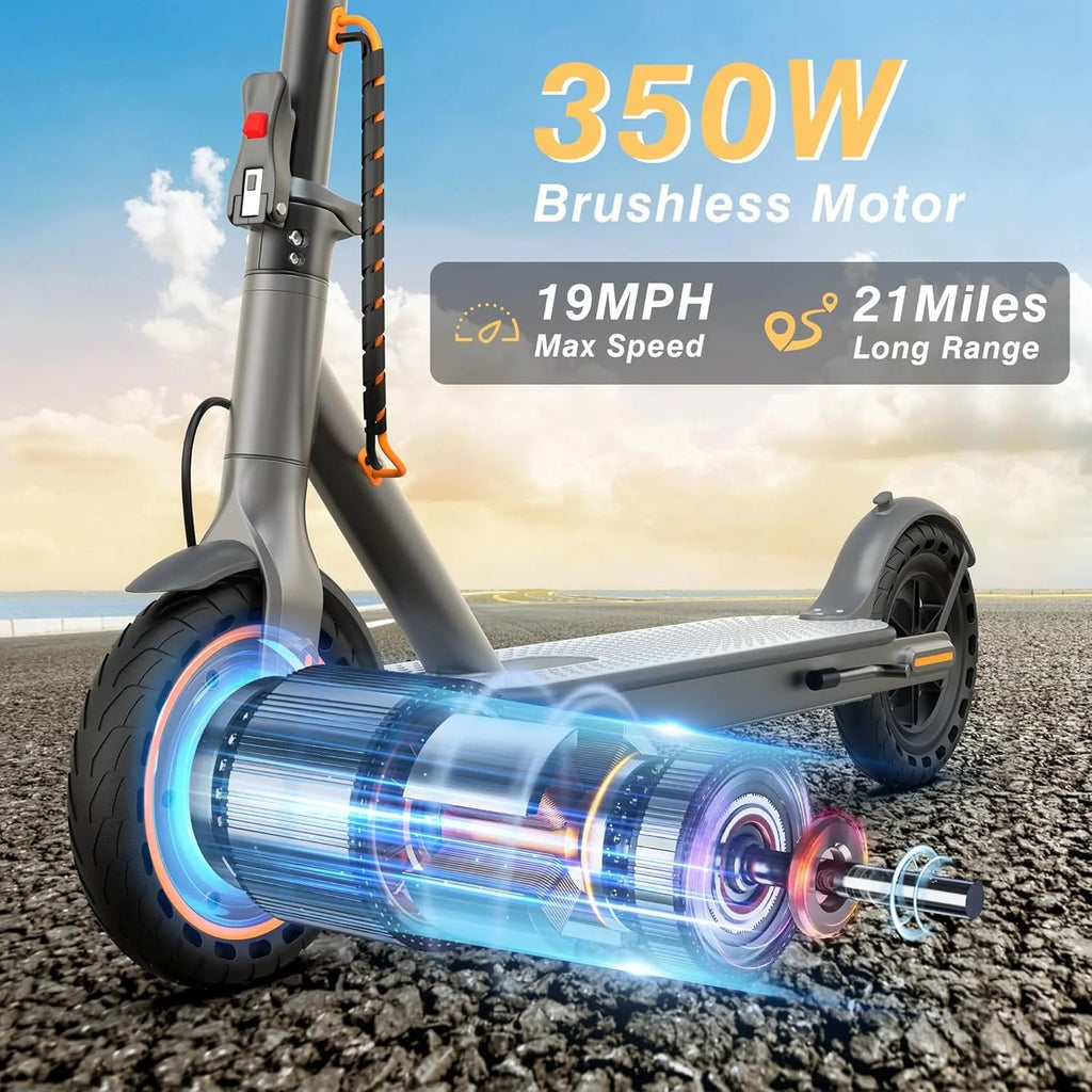 Electric Scooter With 350W/500W Motor And 22 Mph Top Speed
