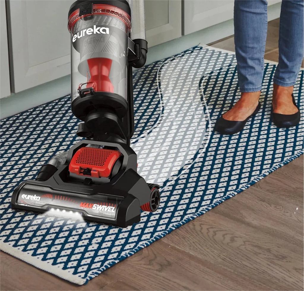 Eureka Bagless Upright Vacuum, Max Swivel Pro, Red - NEU351