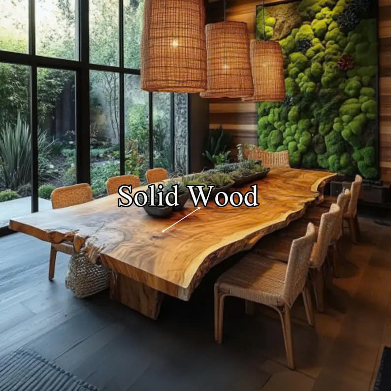 Walnut Dining Table, Farmhouse Hardwood Table Seats 4 to 12