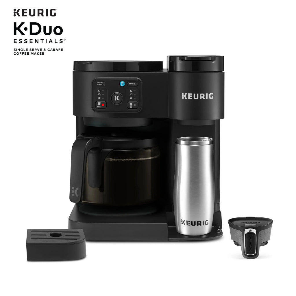 Keurig K-Duo Essentials Hot & Iced K-Cup Pod Coffee Maker & Carafe, 72 oz, Moonlight Grey