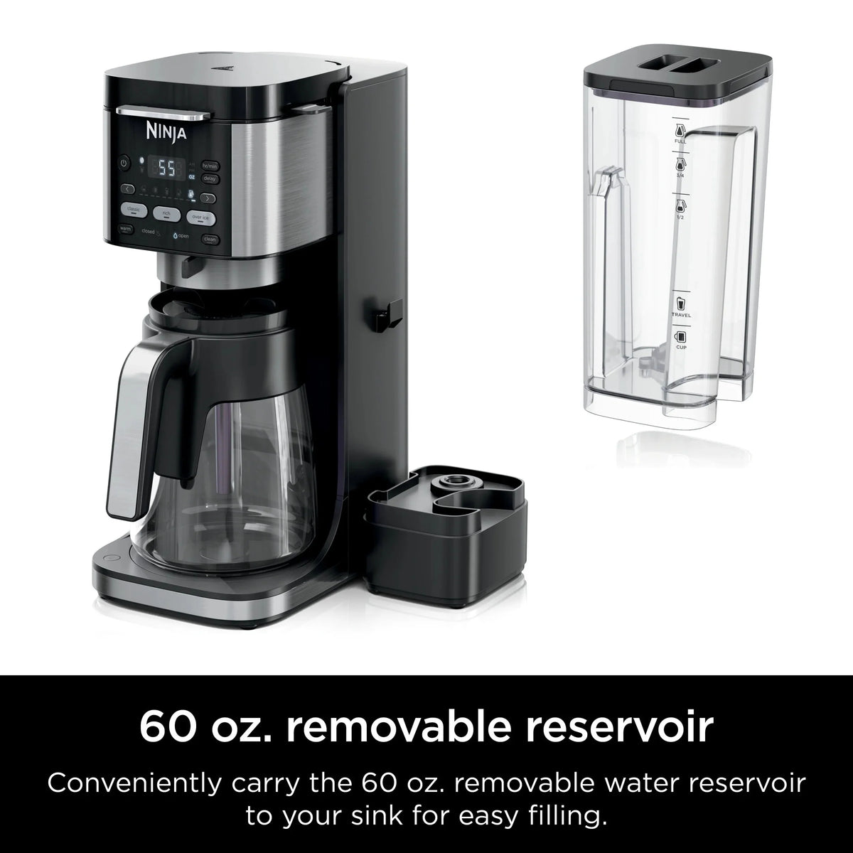 Ninja DualBrew Hot & Iced Coffee Maker, Single-Serve And 12-Cup Drip - CFP101