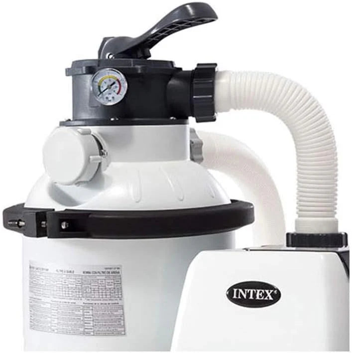 Intex Krystal Clear 16 Inch 3,000 GPH Above-Ground Pool Sand Filter Pump - 26651EG