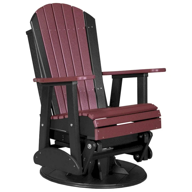 Poly Lumber Adirondack Swivel Glider Chair - 30W x 28D x 44H