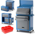 AIRAJ 8-Drawer Rolling Tool Chest With Wheels, Cold-Rolled Steel, 550 lbs Capacity