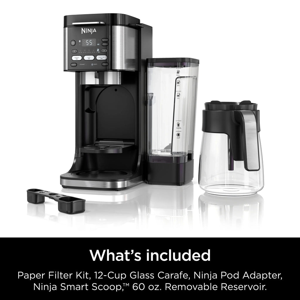 Ninja DualBrew Hot & Iced Coffee Maker, Single-Serve And 12-Cup Drip - CFP101