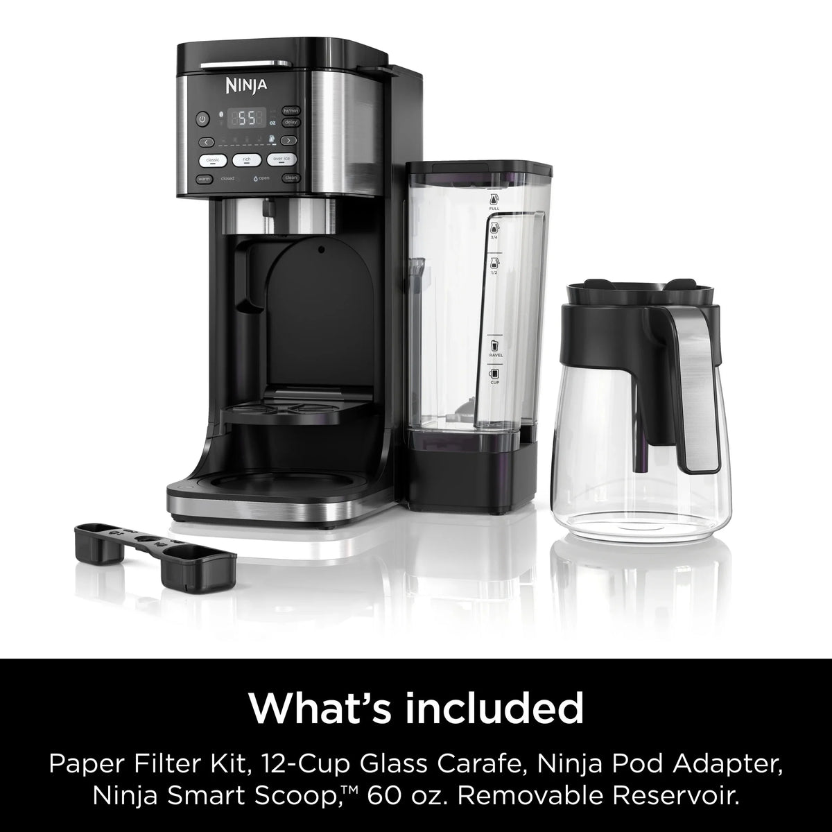 Ninja DualBrew Hot & Iced Coffee Maker, Single-Serve And 12-Cup Drip - CFP101
