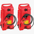 Scepter Flo N' Go DuraMax 14 Gallon Portable Fuel Tank With Pump, 2 Pack, Red