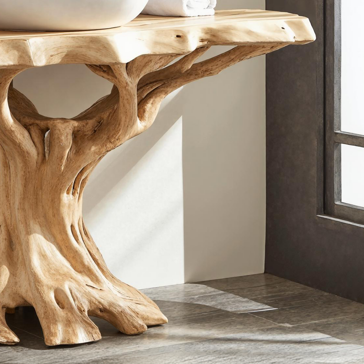 Live Edge Bathroom Vanity, Natural Wood Farmhouse Vanity Top