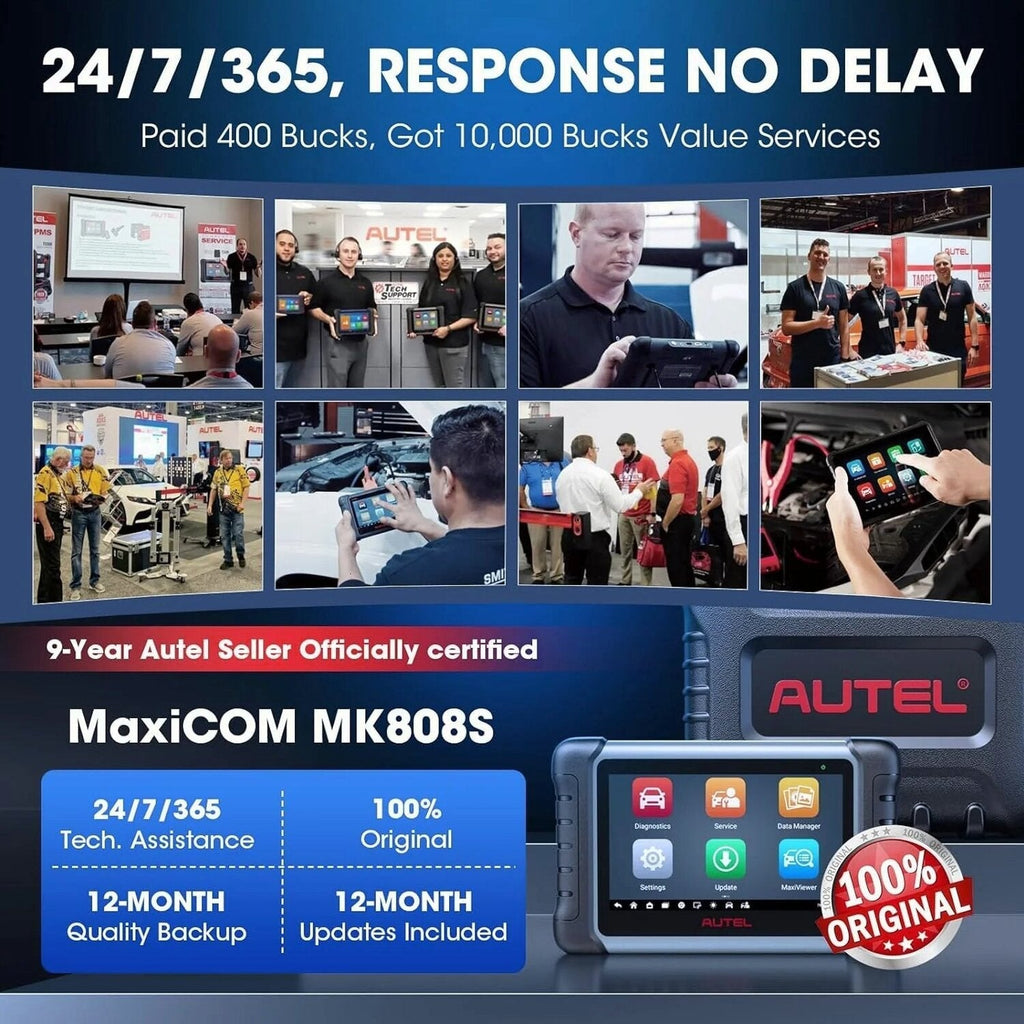 Autel MaxiCOM MK808S Bidirectional Automotive Diagnostic Scanner - Newest Autel MaxiCOM MK808S
