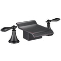 2-Handle Waterfall Bathroom Bathtub Faucet - Oil Rubbed Bronze