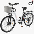 PEXMOR Adult City Commuter Electric Bike 350W Peak 500W 36V 12.5AH 26in Shimano 6-Speed