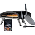 Deco Chef Outdoor Portable Gas Pizza Oven With 13in Rotating Baking Stone, Black - DGPRPO30