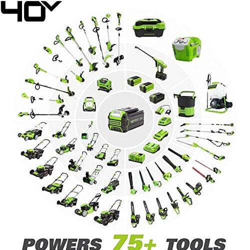Greenworks 40V Brushless Edger With 8in Blade, 4.0Ah Battery And Charger