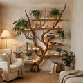 Tree Branch Bookshelf, Large Driftwood Floating Wall Shelf