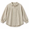 Oatmeal Oversized Linen Shirt