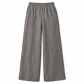 Taupe Linen Trousers with Pockets
