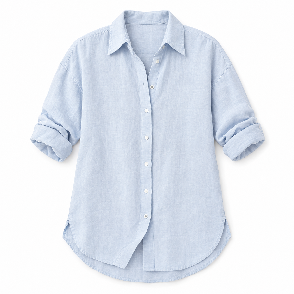 Light Blue Classic Linen Shirt