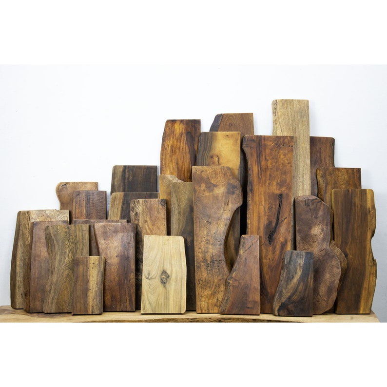 Walnut Live Edge Floating Shelf, Dark Wood Minimalist Wall Shelf