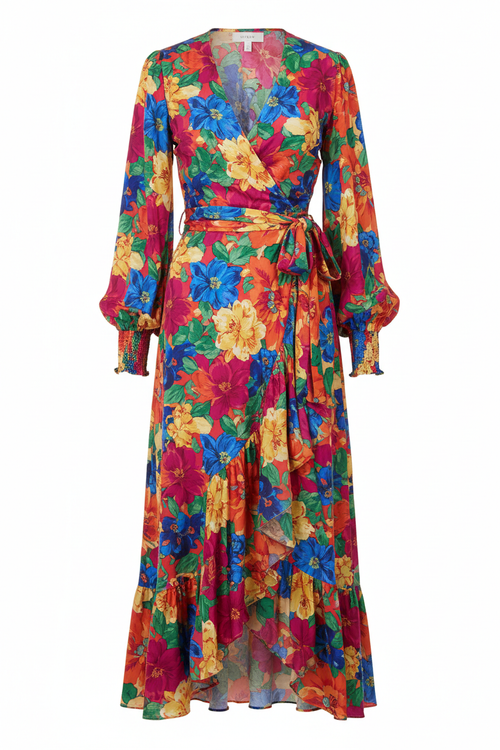 Floral Wrap Dress