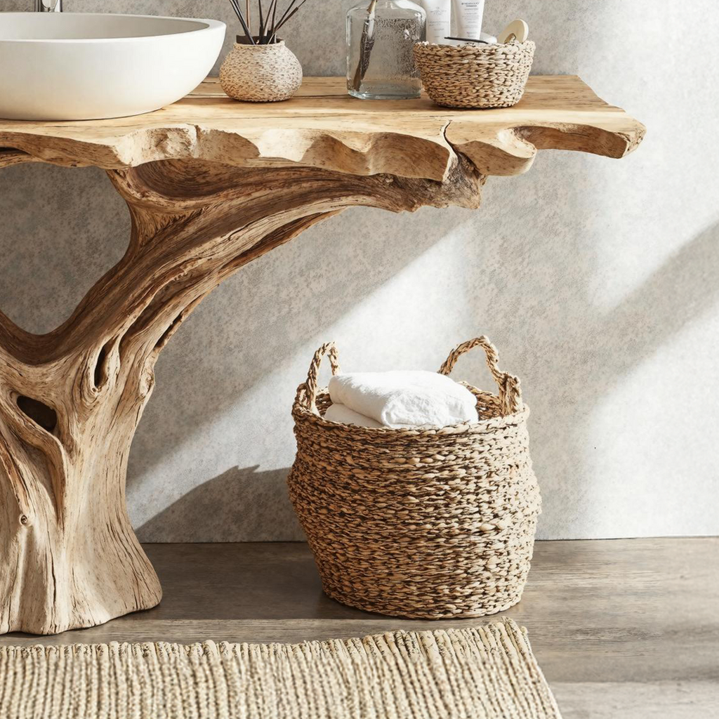 Farmhouse Bathroom Vanity Live Edge Natural Wood Vanity Top