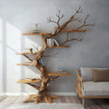Rustic Tree Branch Floating Shelves Nursery Bookshelf Live Edge Wood