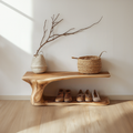 Farmhouse Shoe Bench, Custom Wood Shoe Rack for Entryways