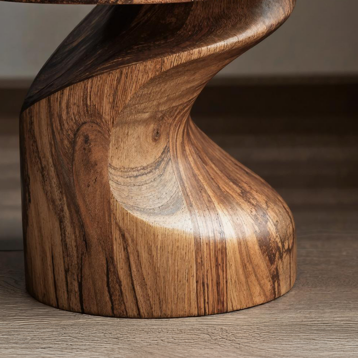 Wood End Table, Cozy Natural Accent Table for Living Room or Sofa