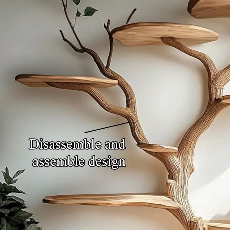 Wooden Cat Tree Large Branch Climbing Tower Handmade Solid Wood