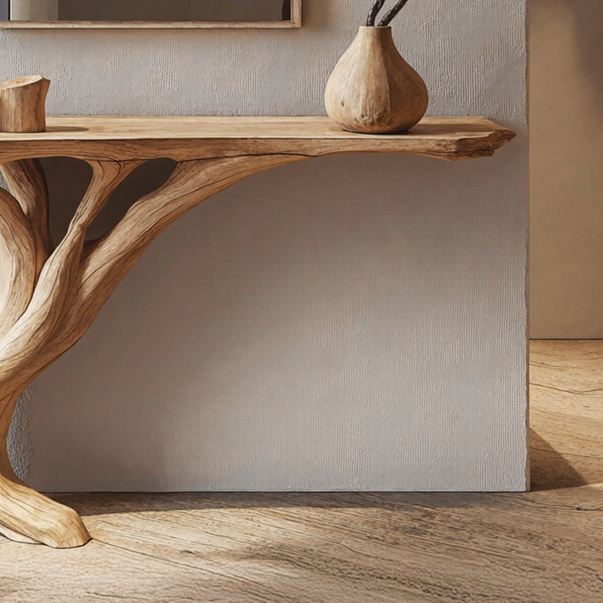 Narrow Console Table, Slim Solid Wood Entryway and Hallway Table